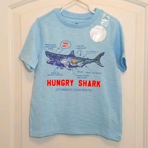 *5/$20* Blue Hungry Shark Shirt. NEW